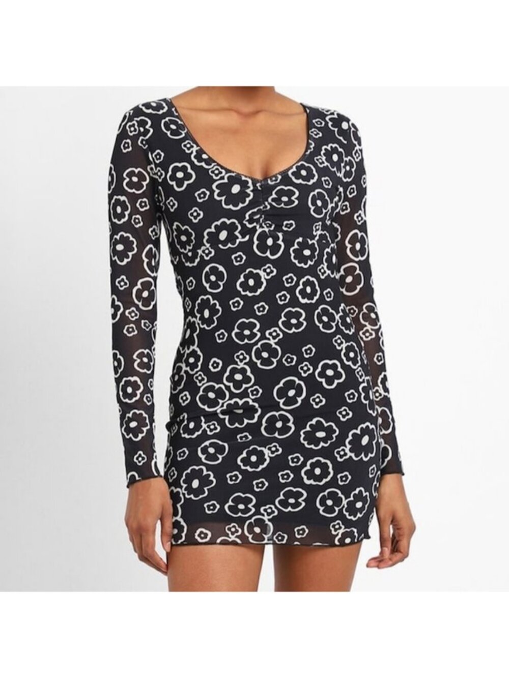 Forever 21 Juniors Long Sleeve Sheath Dress